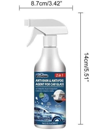 Fog Rain Repellent Spray Cleaning Accessories Car Glass Rainproof Antifogging Rearview Coating Mirror For Windshield Agent As Shown 60ml - Buy Online on GoSupps.com