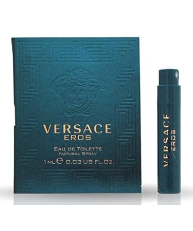 Versace Eros Eau De Toilette Travel Sample Spray Vial .03 Oz/1 Ml 0.03 Fl Oz (Pack of 1) - Buy Online on GoSupps.com