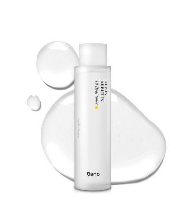 Bano Alpha Arbutin Toner Hydrating Exfoliating Toner with Niacinamide Hyaluronic Acid PHA & Salicylic Acid | Glow & Uneven Tone | Korean Skincare for Sensitive Skin | Fragrance-Free | 4.05 fl oz