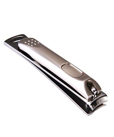 Speesy Stainless Steel Portable Nail Clippers Adult Manicure Scissors with Embedded File Single Manicure Tool