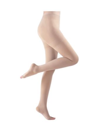 15-20 mmHg compression stockings closed toe support graded medical varicose veins stocking goods perfect for athletics running flight travel support edema pregnancy flesh l (fle flesh s