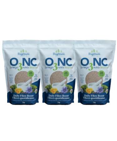 Omega 3 Nutracleanse Powder | 14g Fibre Per Serving | Daily Fibre Boost Made with Whole Food Ingredients | Sugar Free Plant Based No Artificial Colours or Flavours | 1KG 2.2LB (Pack of 3) 1 kg (Pack of 3)