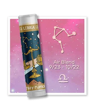 Crazy Rumors Libra Zodiac All Natural Plant Based Lip Balm to Moisturize and Nourish your Lips - Air Blend - Buy Online on GoSupps.com