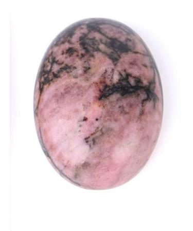 Stone of well-being flat approx. 4 x 3 cm (Rhodonite)