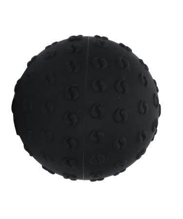 Verdant Touch Massage Ball Fascia Massage Ball Silicone Yoga Exercise Massage Ball for Body Shoulder Hand Black