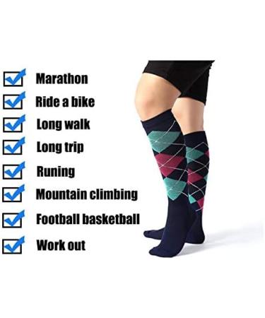 Zlyj 3 Pairs Compression Stockings for Women & Men (20-30mmHg) - Ideal Compression Socks for Sports Flight & Everyday Use - Buy Online on GoSupps.com