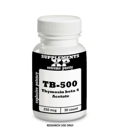 TB-500 | Thymosin Beta 4 Acetate | 250 mcg x 30 capsules | Healing Peptide for Wound Healing Tissue Repair Anti-inflammatory Muscle Recovery and Soft Tissue Regeneration