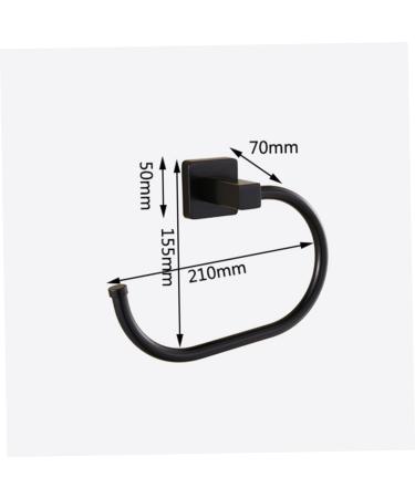 Zerodeko Mounted Stainless Kitchen Towel Black Bedroom Multi-Function Bathroom Steel Wall Hook for Rack - Buy Online on GoSupps.com
