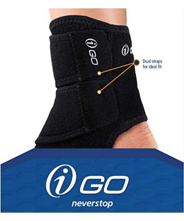 iGO i-91100 Ankle Support - Adjustable One Size Ideal for Injury Recovery & Stability | International Shipping Available - Buy Online on GoSupps.com