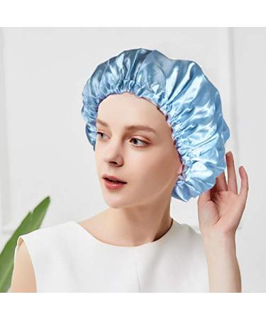 SMILCO Shower Cap 4 Pack for Women - Double Waterproof Layers, Reusable EVA Hair Caps for Hair Protection - Buy Online on GoSupps.com