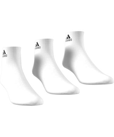 Buy Adidas Unisex Thin & Light Ankle Socks - 3 Pairs XL White/Black | International Shipping Available - Buy Online on GoSupps.com