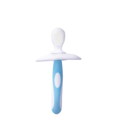 Exceart Baby Training Toothbrush Babys First Toothbrush Infant Toothbrush Kids Silicone Toothbrush Teething Soft Teeth Brush Kids Tooth Brush Child Baby Toothbrush Soft Fur Blue