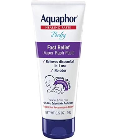 Aquaphor Baby Diaper Rash Paste 3.5oz (Pack of 3) - Gentle Protection for Your Baby's Skin - Buy Online on GoSupps.com