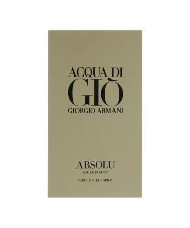 Giorgio Armani Acqua Di Gio Absolu Eau de Parfum Spray 2.5 Fl Oz - Beige Wood | Long Lasting Fragrance for Men - Buy Online on GoSupps.com