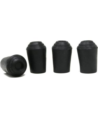 fiXte Small 13mm Black Rubber Walking Stick Cane Crutch Hiking Pole End Ferrule Replacement (Pack of 4) - Buy Online on GoSupps.com