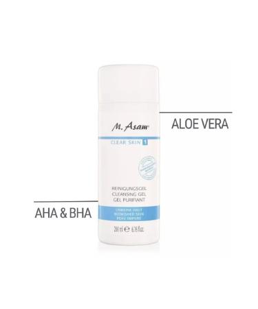 M. Asam Clear Skin Cleaning Gel 200ml | Vegan Mild Cleanser for Pimples & Blemishes | Purify & Clarify Skin Prevent Breakouts - Buy Online on GoSupps.com