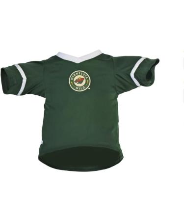 Shop LittleArth NHL Premium Pet Sports Jersey for Dogs & Cats - Minnesota Wild Size L - Team Color - Buy Online on GoSupps.com