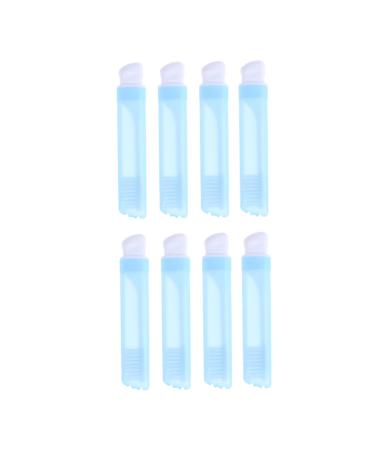 minkissy 8pcs Foldable Toothbrush With Soft Bristles Portable Travel PP Toothbrush Box
