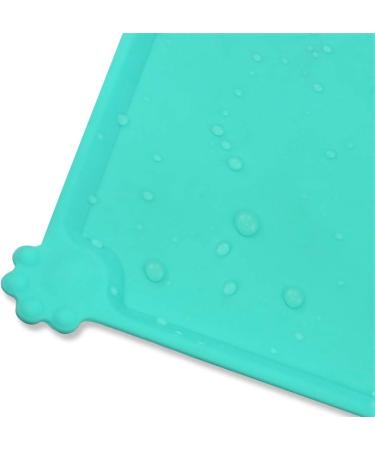 Joytale Non-Slip Silicone Bowl Pad for Dogs & Cats - Waterproof 47x30cm Turquoise | International Shipping Available - Buy Online on GoSupps.com