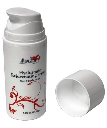 Hyaluronic Rejuvenating Serum for Face & Body | Natural Non-Greasy with Vitamin B5 & Niacinamide - 3.34 oz - Buy Online on GoSupps.com