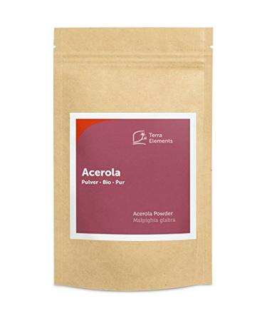 Terra Elements Organic Acerola Powder 100g I 100% Pure I Vegan I Raw