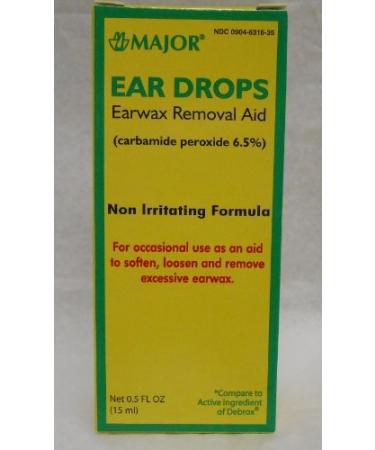 Ear Wax Removal Drops Generic for Debrox 0.5 oz (15 ML) by MAJOR PHARMACEUTICALS