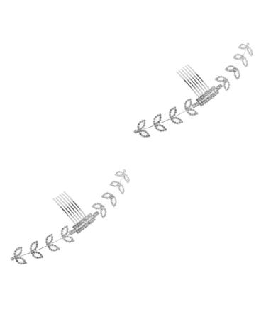 Gatuida mask holder 2st setting of the ear bracket with rhinestone pain artifact street stones buckle white hair comb design 19x6cmx2pcs