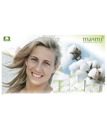 Masmi Vegan Organic Cotton Buds - 100% Biodegradable Non-Chlorine Bleached Eco-Friendly | 200 Compressed Paper Sticks - Buy Online on GoSupps.com