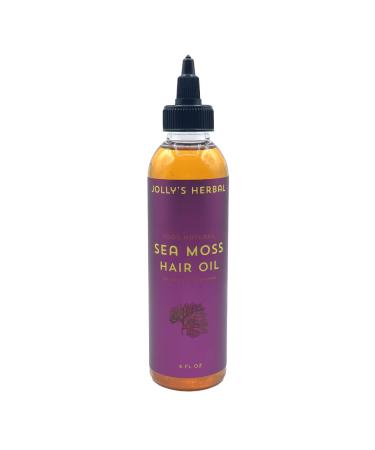 Jolly's Herbal Sea Moss Hair Oil  Hair Growth and Scalp Oil  Infused with Cayenne