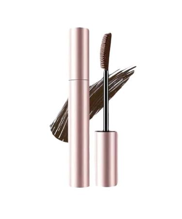 Mciluyaiio Underwater mascara black and brown tubular mascara for eyelash makeup naturally curled and defined lashes for voluminous lengthened and curled lashes smudge-free (Brown One Size)