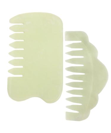 UthClo 2st Jade Kamm Kratz Massage device Head massage devices Head massage combs scraping tool scalp massage scalp comb massage curbs from jade household massage comb china scratch kamm xiuyu