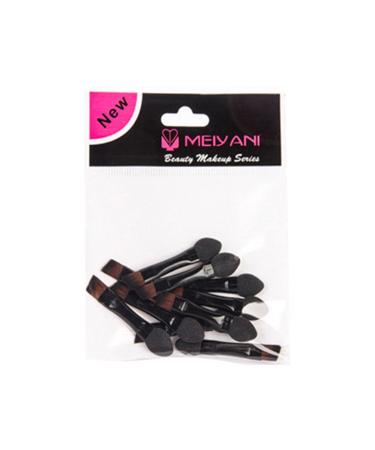 Uonlytech Dual Ended Makeup Sponge Brush Set - 50pcs Black Double Sided Eyeshadow Applicators for Women & Girls | Travel Makeup Tools - Buy Online on GoSupps.com