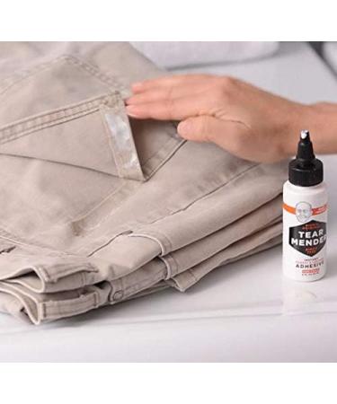 Tear Mender Instant Fabric & Leather Adhesive 2 oz - White Bottle - Carded TM-1 - Buy Online on GoSupps.com