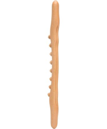 Natural Wooden Massage Stick - 8 Pressure Points for Neck & Back Pain Relief | Manual Massage Tool for Body Relaxation - Buy Online on GoSupps.com