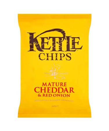 Kettle Chips Cheddar & Red Onion 6x150g