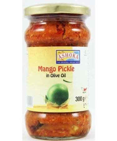 Ashoka Mango Pickle in Olive Oil - 300g (Pack of 2) | Authentic Indian Pickle with a Mediterranean Twist | Great Flavour | Spicy & Sour | Vegan - Buy Online on GoSupps.com