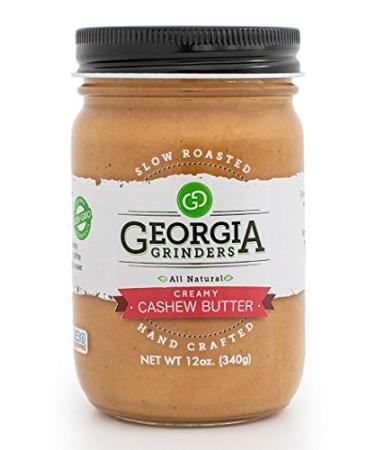 Georgia Grinders Cashew Butter Creamy - 2 Jars 12 Ounce (Pack of 2)