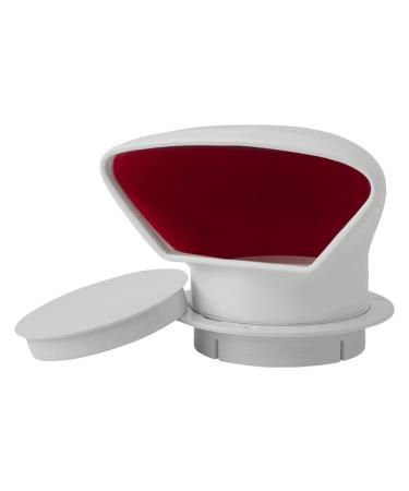 3" PVC Low Profile Cowl Vent, White W/Red Interior - Seadog Line