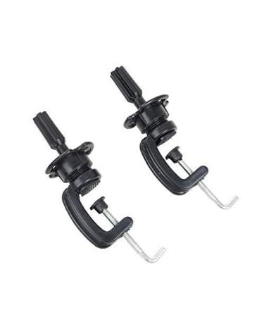 Wig Mannequin Head Stand, wig head stand,Cosmetology Manikin Holding Clamp/Stand 2 packs (black)