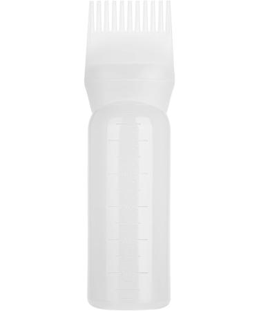 SIXRUN Hair Dyeing Bottle Brush Shampoo Comb Applicator Tool for Professional Home Purple Pink White Plastic 160ml (White) - Buy Online on GoSupps.com