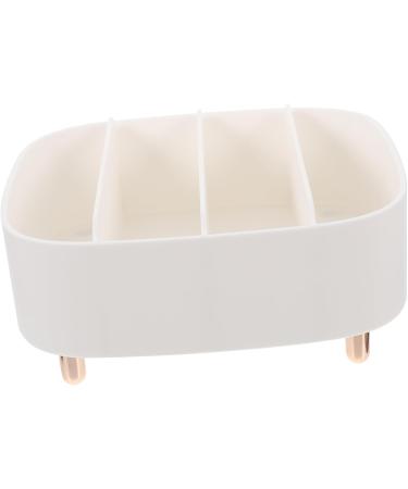 Housoutil 4pcs Box Makeup Storage Box Eyeshadow Cosmetics Organizer Countertop Organizer Split Type Bracket 20.6X20X8.6CMx4pcs Whitex4pcs - Buy Online on GoSupps.com
