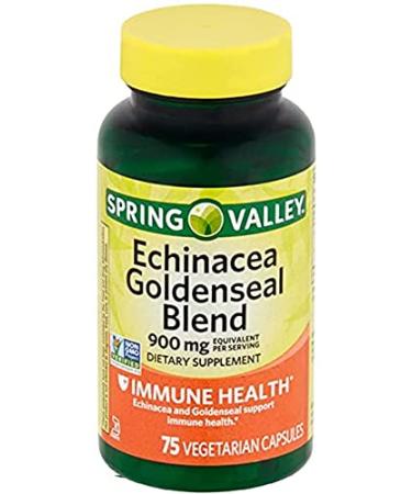 SpringValley Echinacea Goldenseal Blend - Supports Immune Health - 900 mg 75 Capsules