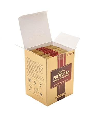 GEUMSAM Puffed Korean Red Ginseng Tea - 100% Ginseng Root Premium Herbal Tea for Daily Wellness | 2g 10 Tea-Bags (20g) | Hot & Cold Brew Wellness Tea - Buy Online on GoSupps.com
