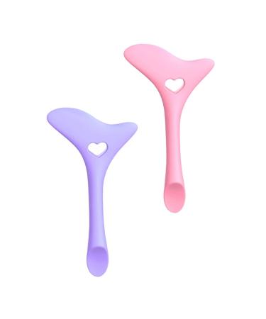 Didiseaon 2pi ces Outils De Maquillage Silicone Pour Eyeliner Et Mascara Accessoires Pour Dessiner Maquillage Yeux Rose
