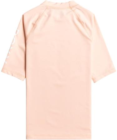 Quiksilver Girls Wholehearted Rash Guard Shirt - 10 Years Tropical Peach - UV Protection Swimwear for Kids - Buy Online on GoSupps.com