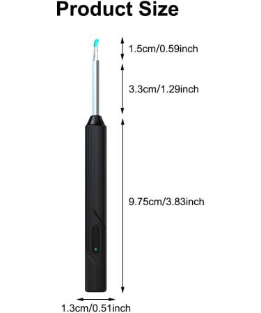 1926p WIFI Otoscope Ear Wax Removal Camera - 5MP HD IP67 Waterproof 360 Wide Angle with 6 LEDs for iPhone iPad & Android - Buy Online on GoSupps.com