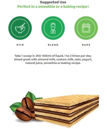 Raw Nutritional Vegan Pro Organic Plant Based Protein Powder | No Artificial Sweeteners | Non-GMO | Gluten-free | 20g Pea Protein Per Serving | 1LB (Coffee Wafers) Coffee Wafers 454.00 g (Pack of 1) - Buy Online on GoSupps.com