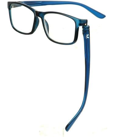 BUNNY EYEZ Readers JACOB - Stylish Dark Navy Blue Reading Glasses with Tiltable & Flippable Frame | 2.5 Diopters | Shop Internationally - Buy Online on GoSupps.com
