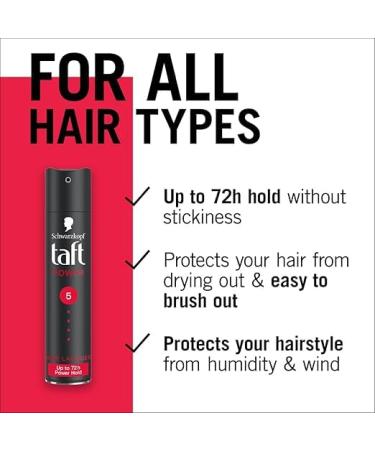 Schwa rzkopf -Hair- Lacquer Spray (Taft Strong 5 250ml) 8.45 Fl Oz (Pack of 1) Clear - Buy Online on GoSupps.com