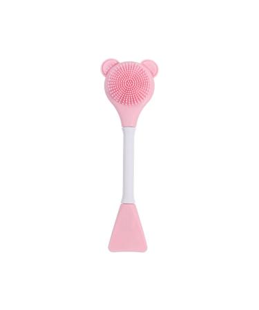 Dual End Exfoliating Silicone Face Scrubber Mask Applicator Lip Scrub Exfoliator Brush Easy to Clean Men & Women Face Cleansing Tool